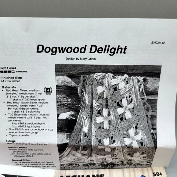 Crochet Patterns Afghans Blankets Throws Beanies Slouchy Hat Mixed Lot of 12 - Picture 2 of 12